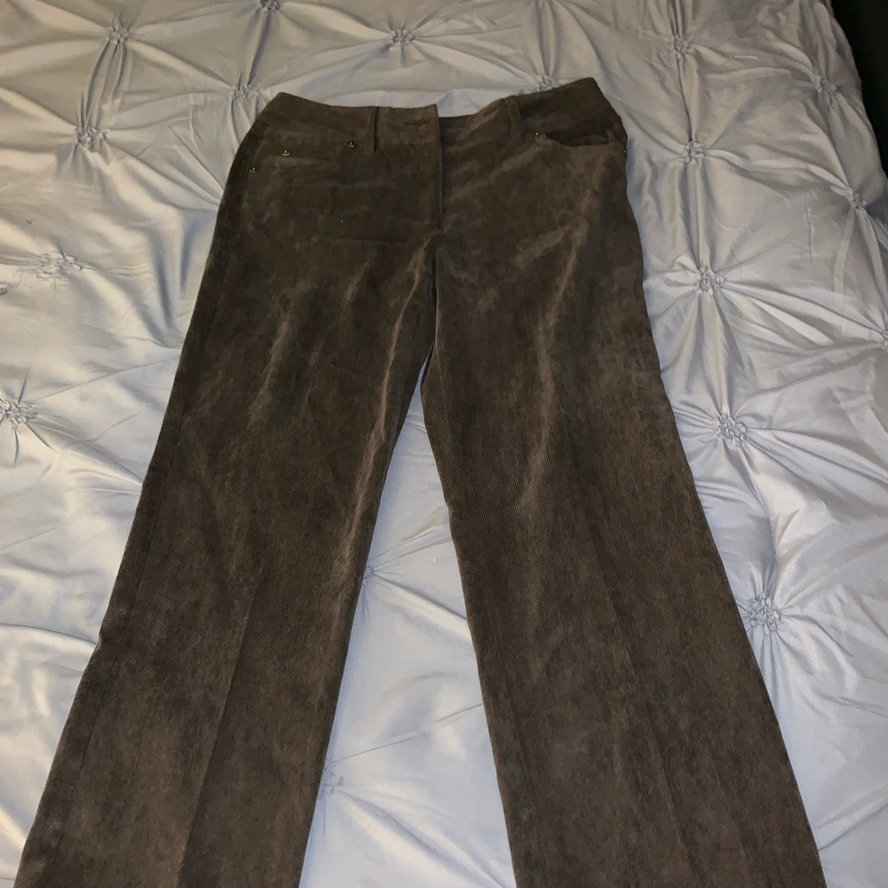 Brown corduroy high wasted pants